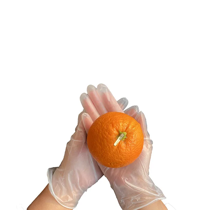 non latex powder free transparent vinyl gloves household gloves vinyl