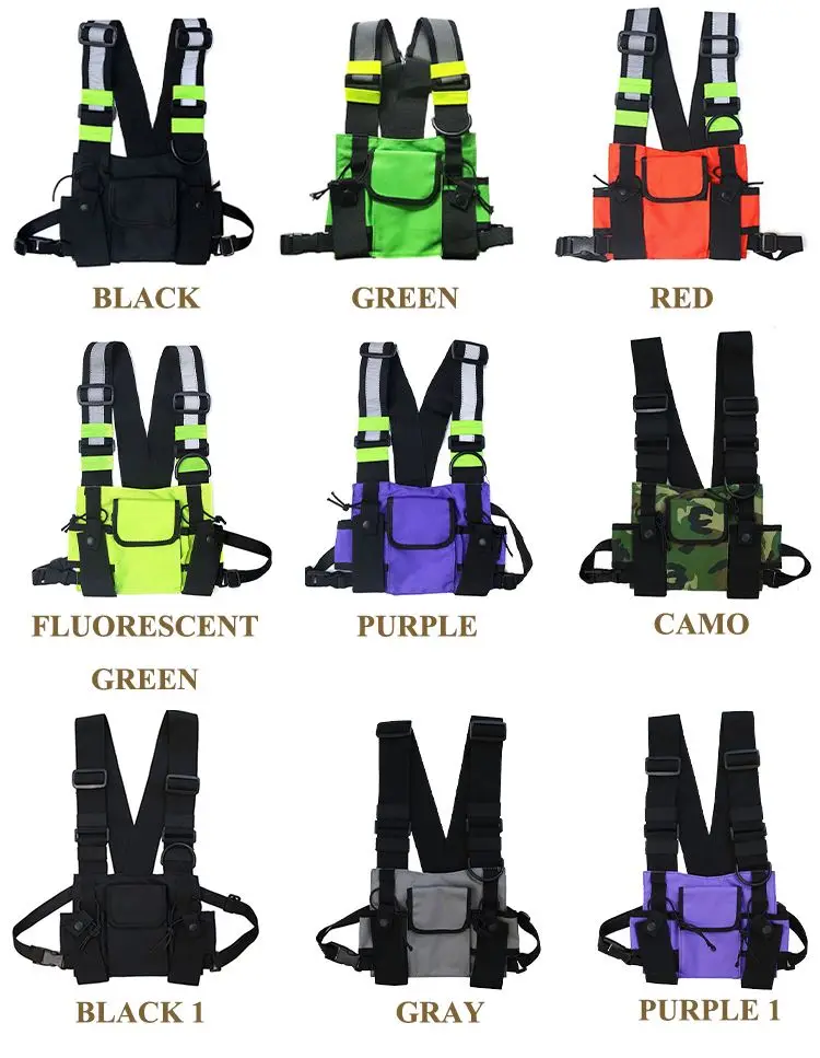 Tactical Running Backpack Lightweight Cell Phone Sports Chest Vest Bag