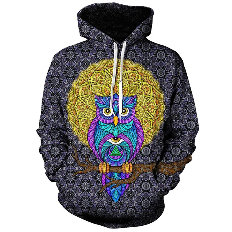 Dropshipping Fashion Various Size High Quality Men Hoodies Cartoon Casual Pullover Digital Printing Cat Hoodie 3D Pullover