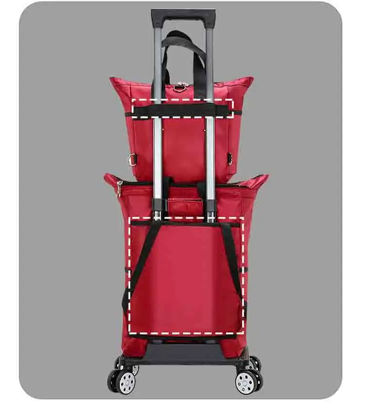 Wholesale Custom Luggage bags Traveling Trolley Wheeled  Bag Tote Storage Outdoor Travel Bags Wheels Suitcase