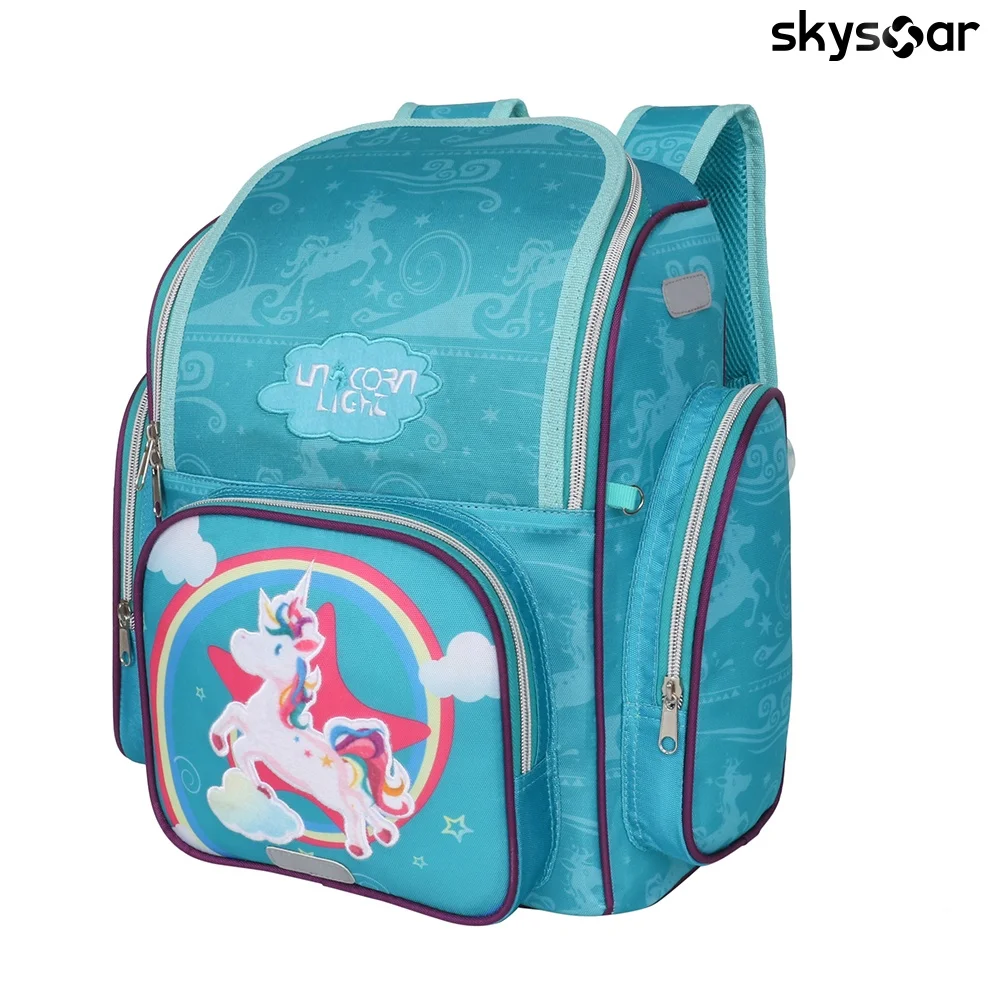 Factory Fashion Girls Cute Cartoon Backpack Bag Kids Quilted Rucksack Children Funny Durable Unicorn School Bag with Custom Logo