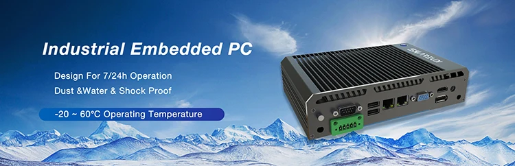 2021 i3 5Gen 5005U 8G ram dual ram slot 128g ssd msata Fanless Desktop PC Thin Client for bank Project