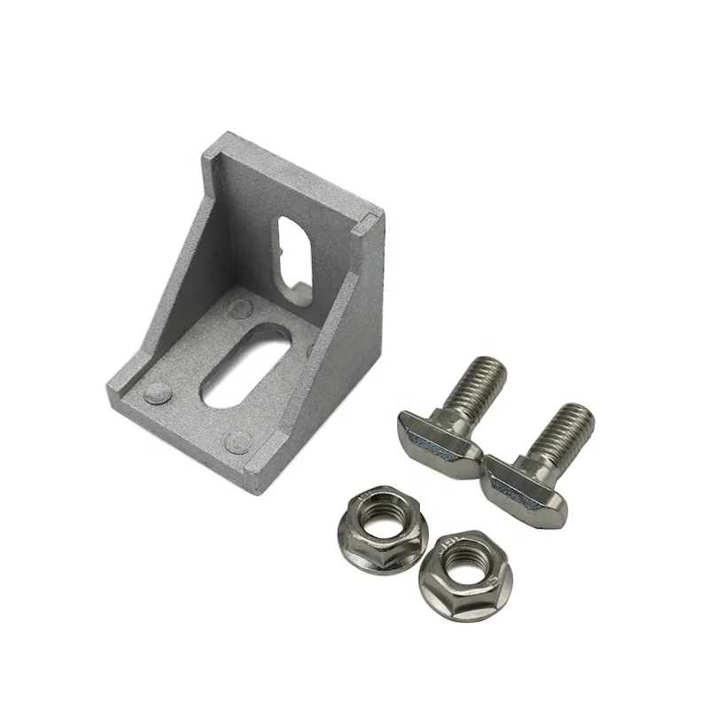 Langle LE-JJ Connector Corner Joint for Aluminium Profiles Accessories Aluminium 60 Degree Angle Bracket 4040 Triangle Bracket