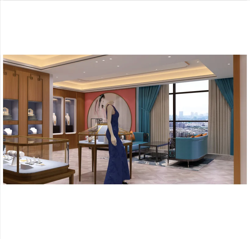 custom showcase Innovative jewellery shop furniture for jewelry store designs