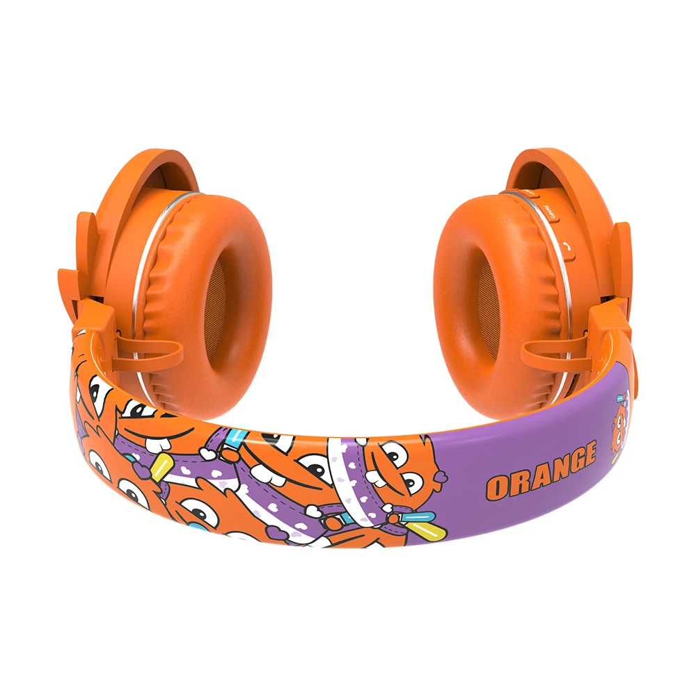 Light Weight Colorful Cartoon Cheap Children Kids Wired Music PC Boat Headphones with microphone