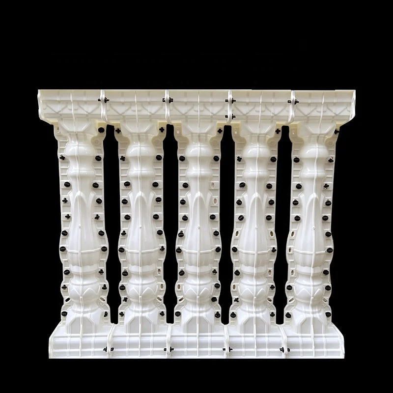 Multi-styles Cast-in-situ Balcony Cement Railing Mold ABS Plastic Baluster Mold Hot Sale European Villa Concrete Baluster Mold
