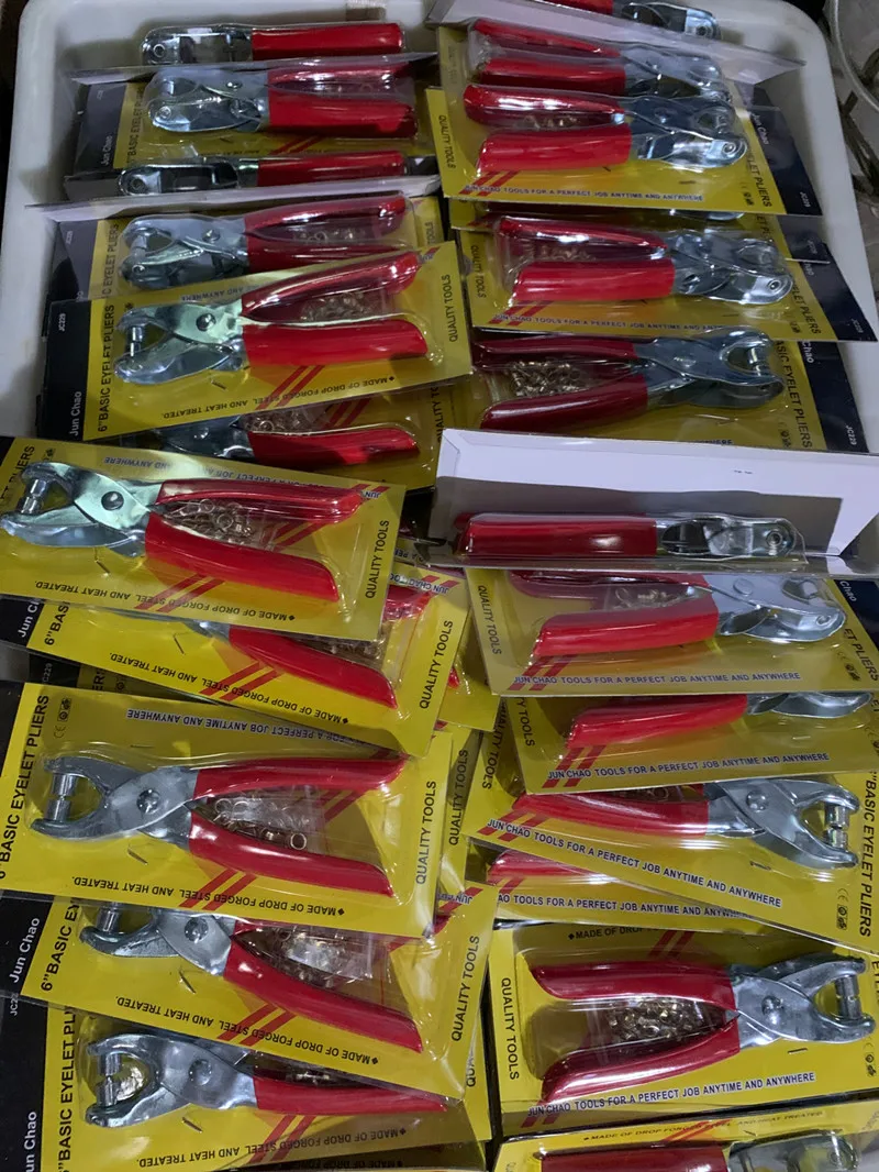 4MM-5mm Eyelet Hole Punch Plier Kit Button Plier for Fabric leather cardboard
