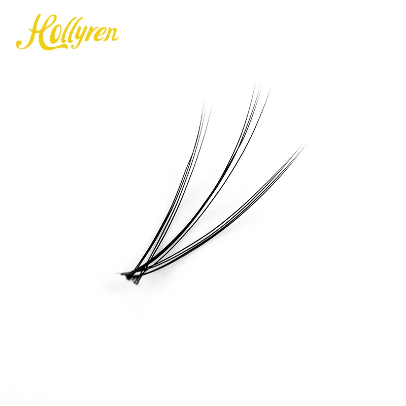 Hollyren Individual Eyelash Extensions DIY Segmented 0.03mm Superfine Band Private Label Eyelash Extensions Kit with Glue