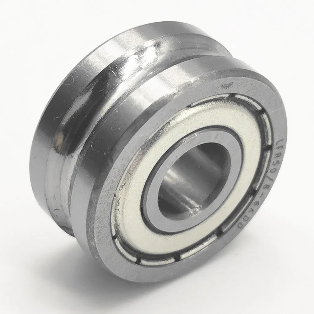 U grooved track roller wheel bearings for linear guide rail   LFR50/8-6KDD  8mmX24mmx11mm