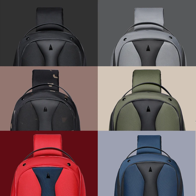Ozuko 9735 High Quality Stylish Portable Casual Durable Shoulder Chest Sling Bags For Camping Travelling Cycling