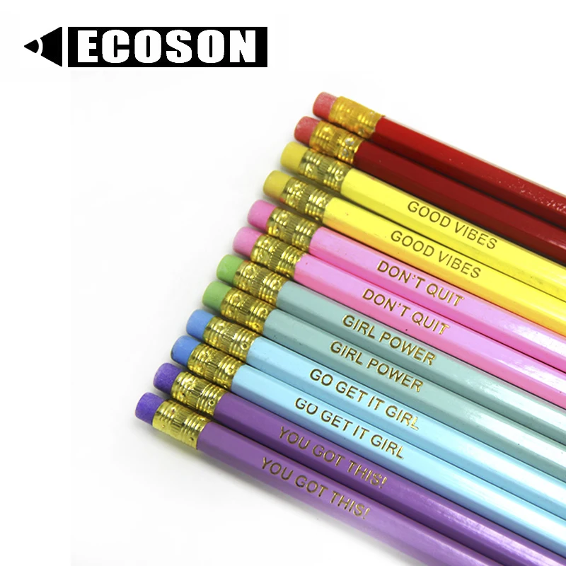 Pencil Hb Wooden 2B Drawing Custom With Eraser Kids Funny Cute School Writing  High Standard Pencils With Eraser