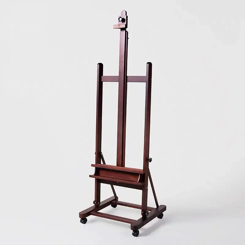 2023  Professional  Mast adjustable Wooden H-Frame Easel with Artist Storage Tray