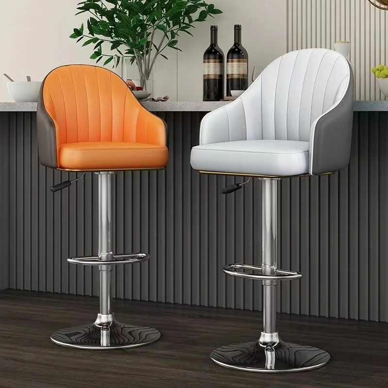 Kelly Dining Furniture Mid-Century Vintage Colored Plastic Adjustable 360-Degree Swivel Hotel Bar Chairs