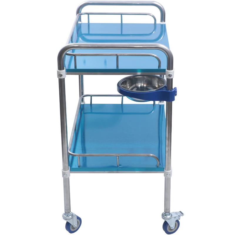Medicine Medical Cart Emergency Trolley Crash Cart Stainless Steel Hospital Treatment Trolley
