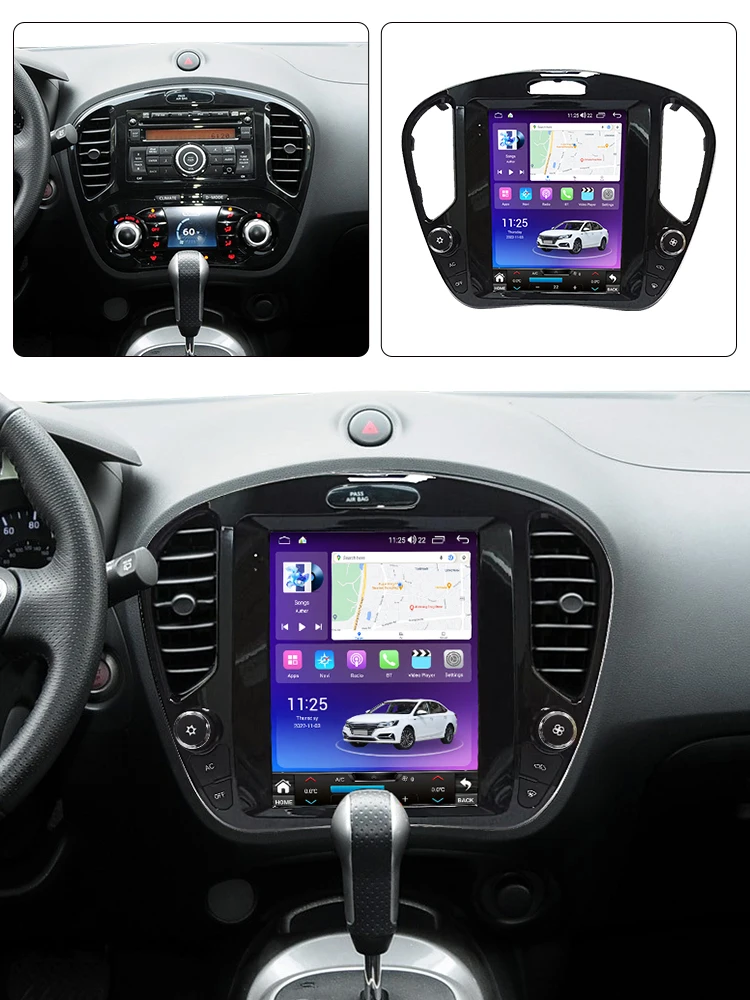 MEKEDE car-play auto car radio screen gps navigation Android car player DVR FM AM for nissan juke 2011-2019 360 camera