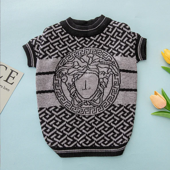 custom cat dog sweater plus size dog jumpers sweater Pullover Jacquard pet clothes Knitted dog sweaters