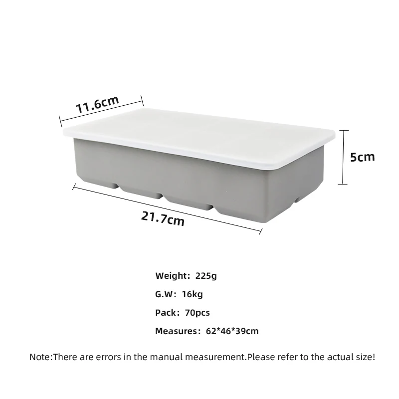 Supplier Trays Silicone Large Square Ice Cube Molds for Whiskey and Cocktails