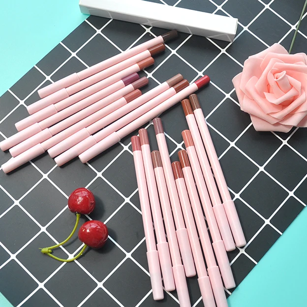 Unbranded Makeup Vegan Waterproof Pink Lip Liner Custom Logo Lip Pencil Custom Private Label Lip Liner