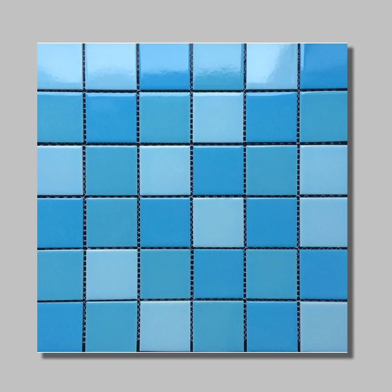 Mosaics Tile Competitive Price 2x2 Premium Stocks Ceramic Pool Tile Porcelain Square Main Stock 300*300mm Mesh-monuted Parquet