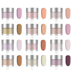 Fashion Two-in-one Nude Transparent Pink And White Crystal Powder Infiltration Powder Extended Carving Acrylic Powder