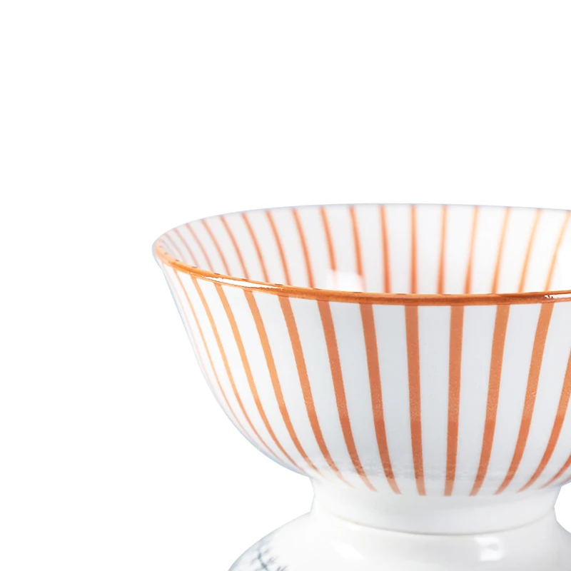 New Style Printed Ceramic Rice Salad Bowl For Sale