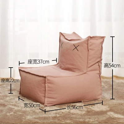 Cotton canvas and PU leather fabric children couch living room sofas kids bean bag sofa bed