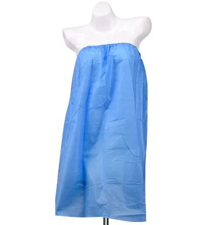 Disposable Tube Top Bath Skirt Sarong Bathrobe Bath Dress Strapless Non-woven for Sauna Spa Beauty Salon