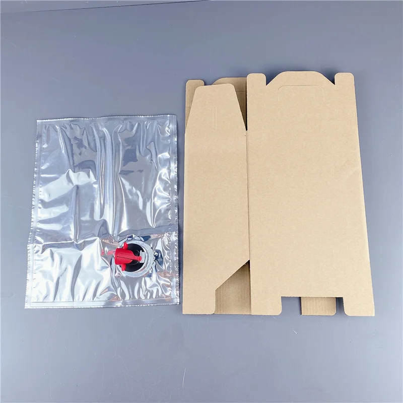 Custom Plastic Packaging Bag In Box Dispenser 3L 5L 10L 20L for Coffee Wine Juice Olive Oil Syrup With Vitop Tap
