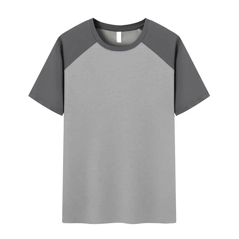 Custom Classic Round Crew Blank Basic Plain Combed 100% Cotton Tee Shirt Contrast Color Men T Shirt Manufacturing Company