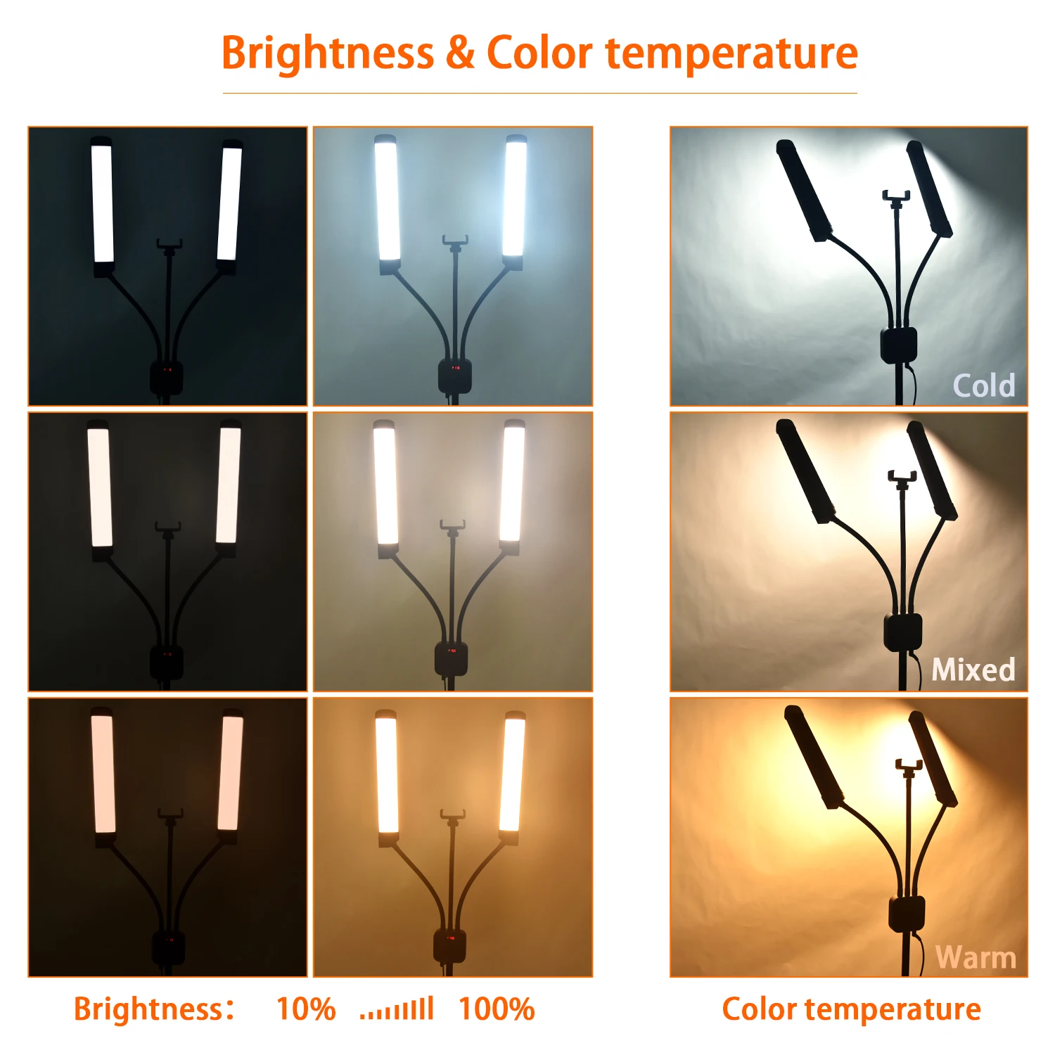 
FOSOTO FT-450 Multimedia Extreme With Selfie Function Led Video photographic lighting Lamp Ring With Tripod For Makeup Youtube 