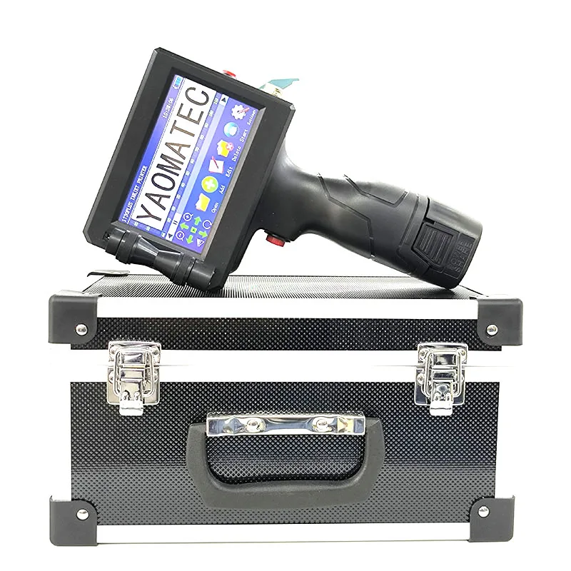 Yaomatec 25.4mm Portable Expiry Date Serial Number Batch Coding Machine Handheld Inkjet Printer