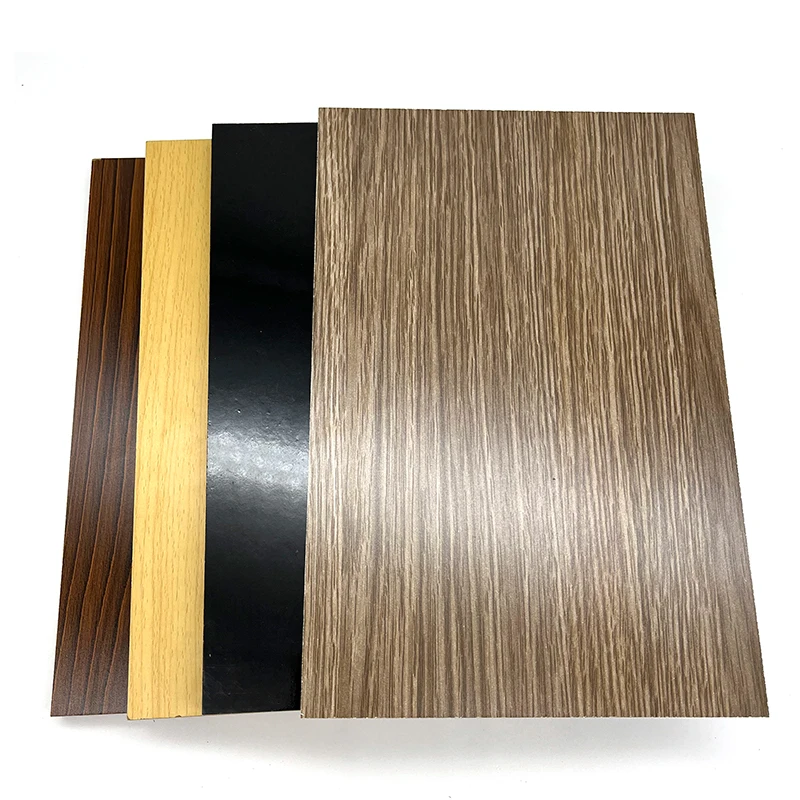MDF with Melamine Film Sheet Melamine Laminated MDF Board for Furniture and Kitchen Cabinet