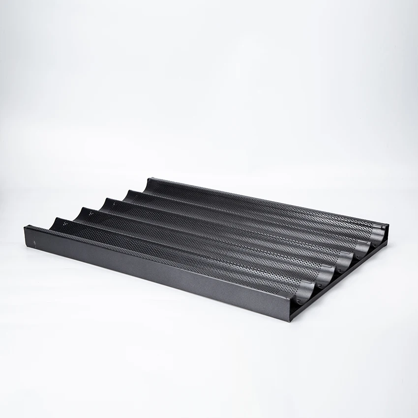 4/5 Slot Non-stick Aluminum French Bread Baking Pan Baguette Tray Baking Food Tray Sheet Pan