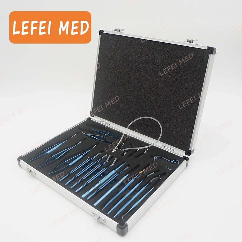 LF9850 Ophthalmic  cataract surgery cataract surgery instruments 21pcs one set  cataract set titanium