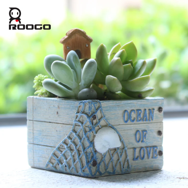 Roogo home 2017 оптовая продажа винтажный Рождественский горшок для растений контейнеры суккулентов цветочные вазы/цветочный сада