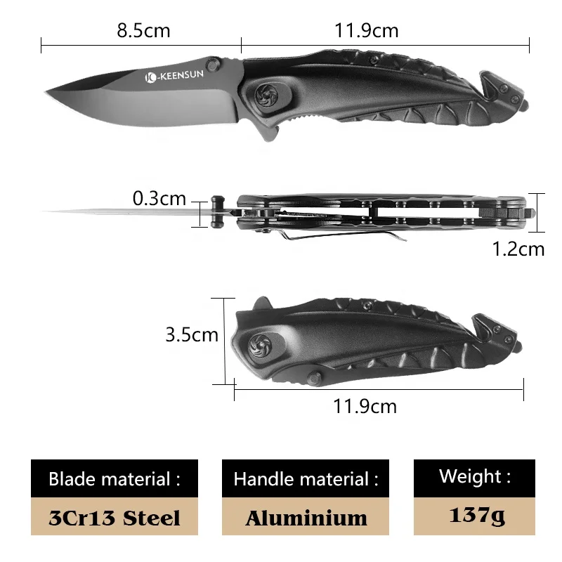 Wholesale of New Products Mini Camping Switch Blade Hunting Knife with Gift Box Tactical Folding Pocket Knife for Outdoor