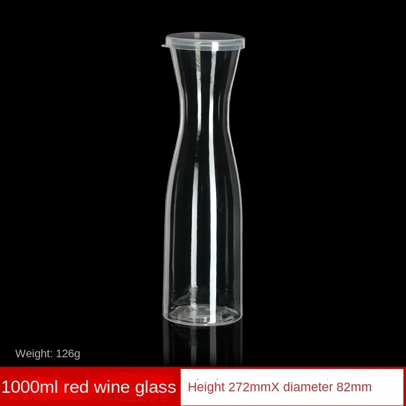 Custom Logo Color 12 20 35 40OZ PC Plastic Red Wine Decanter Bottle