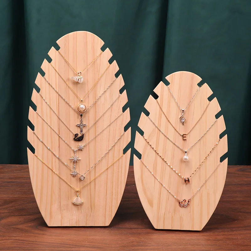 Solid wood jewelry display rack necklace bracelet rack pendant Jade jewelry jewelry storage props display window display