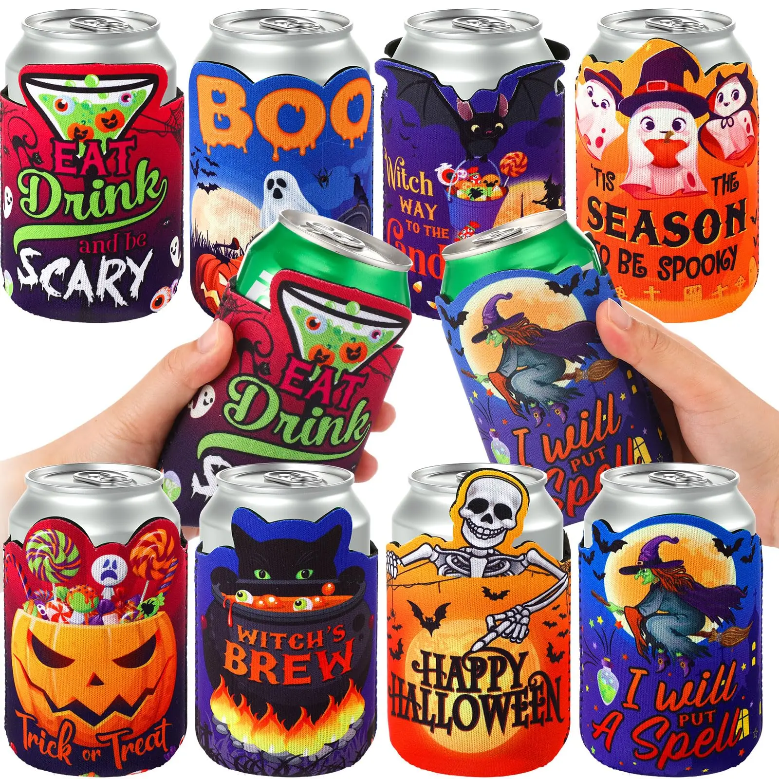 OEM 3mm 5mm 6mm neoprene slim thermal beer can cooler koozies custom logo coozies sleeve for 12oz 16OZ  20oz wedding cup bottle