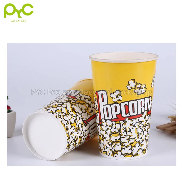 Wholesale Custom 8oz 10oz 12oz Disposable Popcorn Paper Cup