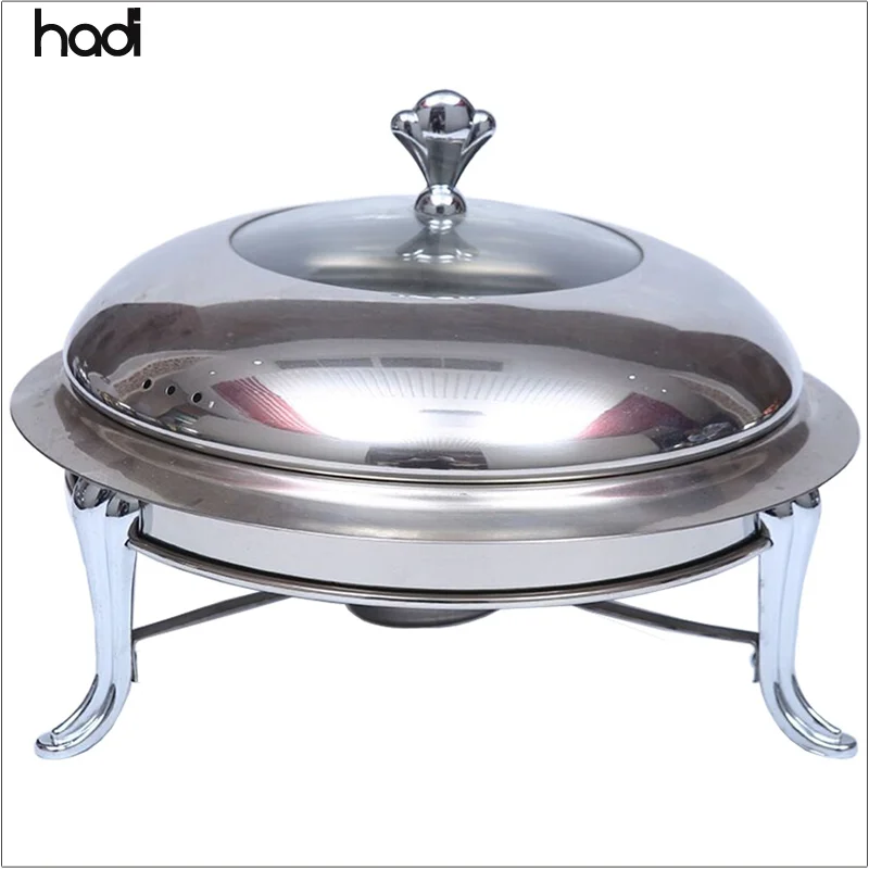 Guangzhou HADI commercial chaffing dishes buffet serving set gel fuel cheap economy small chafing dish mini portable food warmer