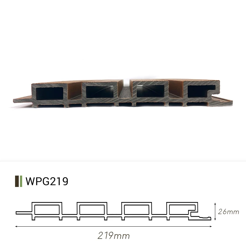 Easy Installation WPC Exterior Wall Panel Waterproof Exterior Wall Siding
