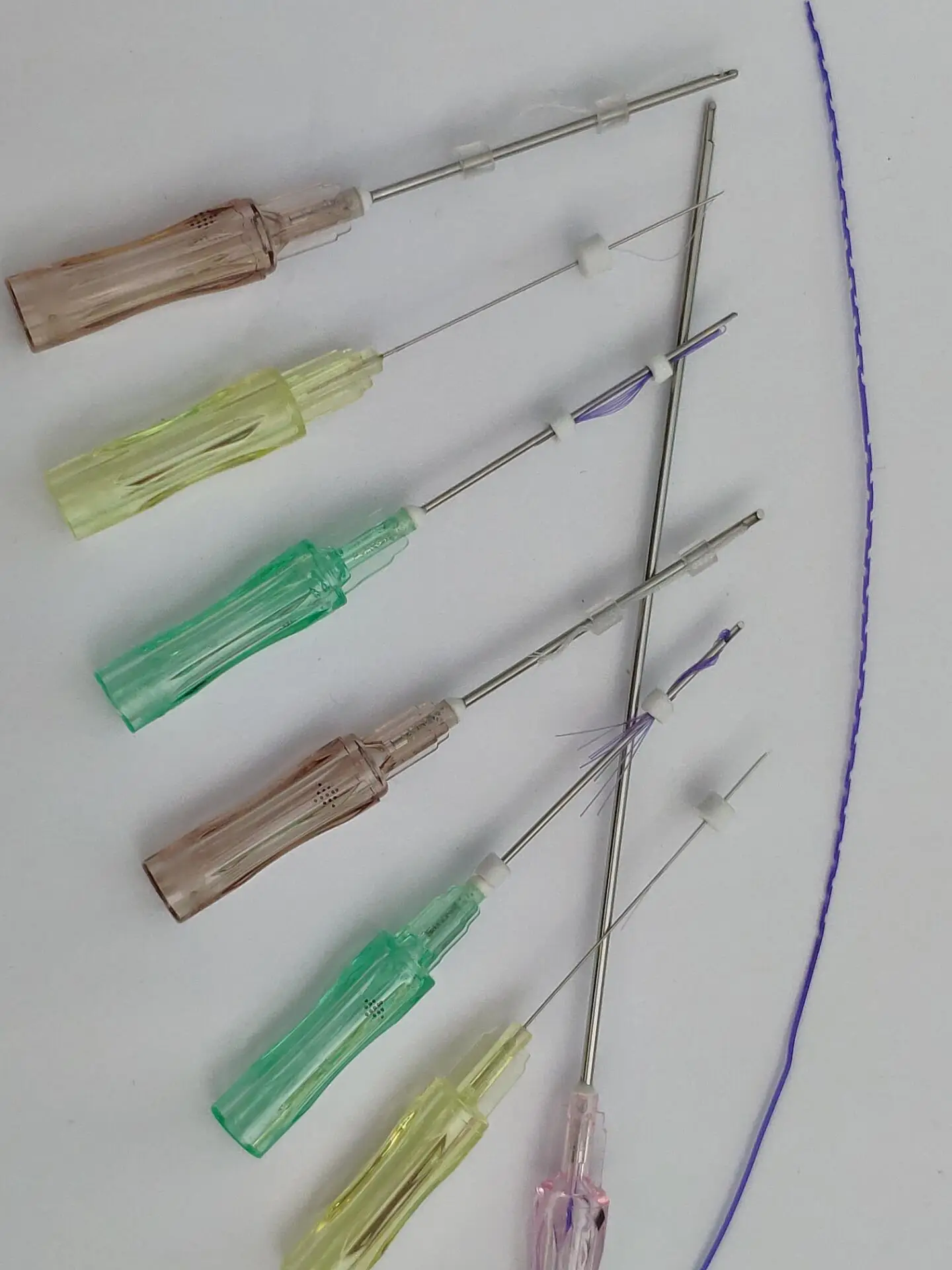 2021 wholesales price CE  molding thread fish bone thread w blunt 18g 19g 100mm pdo aptos thread lift face lifting