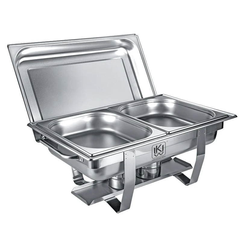 Factory Supplier Custom Design Hot Sale Stainless Steel Buffet Set Gold Chafing Dishes Chafer Dish Buffet Set