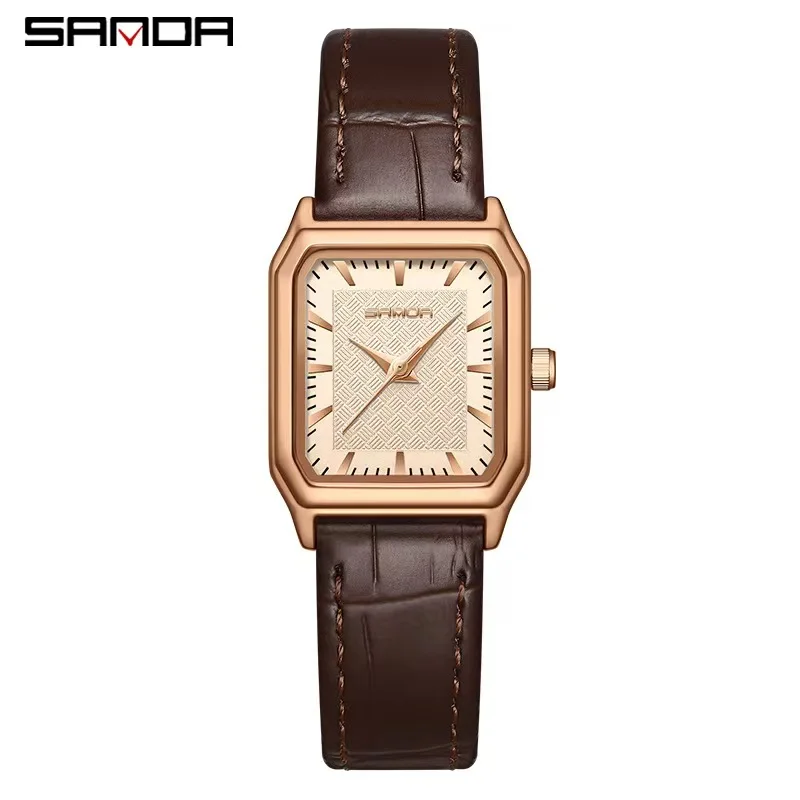Sanda 1121 High Quality Fashion Wholesale Chronograph Woman Wristwatch For Luxury Multi Color Alloy Lady Japan Quartz Watches