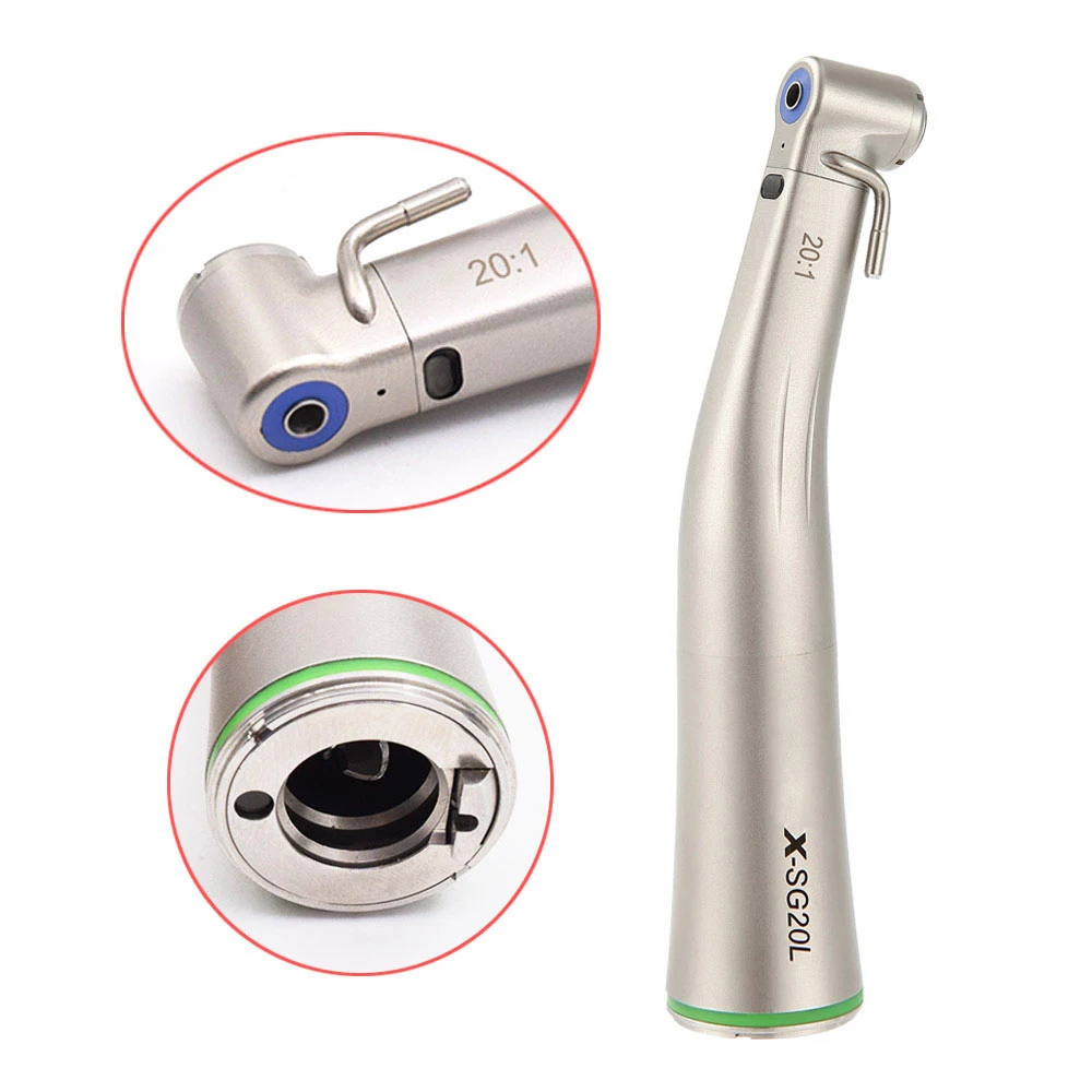 dental chair with 1:5 1:1 contra angle slow speed handpiece Dental Brushless LED Electric Micro Motor 1:5 Increasing Handpiece