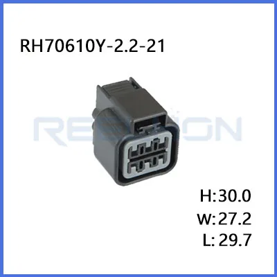 PB625-06027 6 Pin женский водонепроницаемый Kum фары Автомобильный жгут разъемы