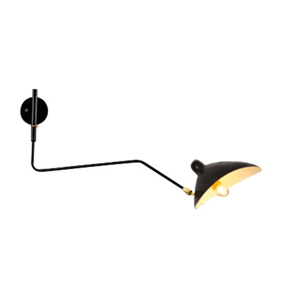 Industrial Creative Rotatable Swing Arm Bracket Sconce Wall Lamp Bedroom Living Room Modern LED Indoor Wall Light