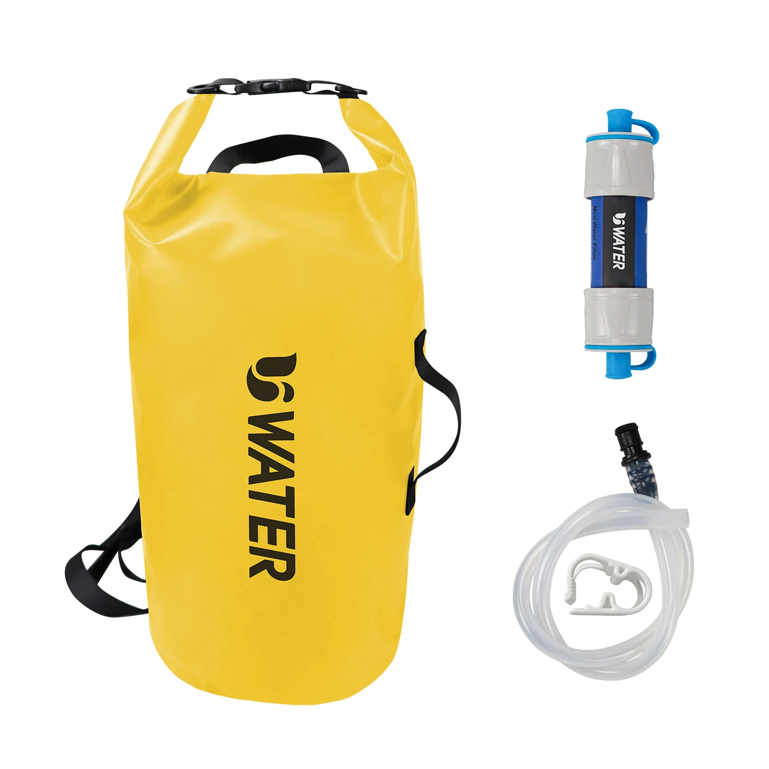OEM Outdoor 15L TPU Waterproof Durable Backpack with filter filter equipment Filtered water water bag Travel outdoor camping