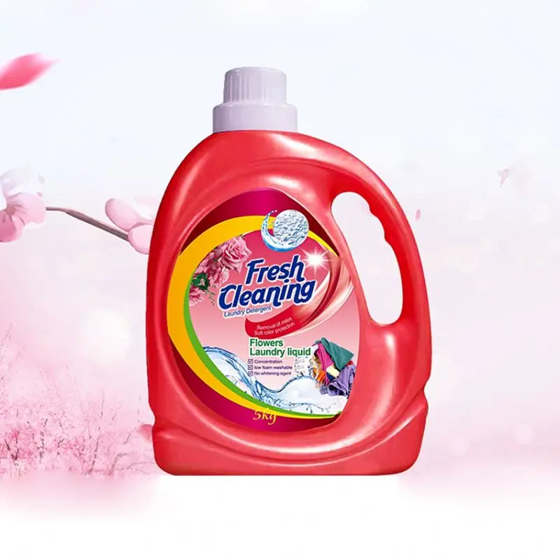 Эффективно стерилизованное домашнее высокоэффективное мягкое натуральное жидкое моющее средство для стирки